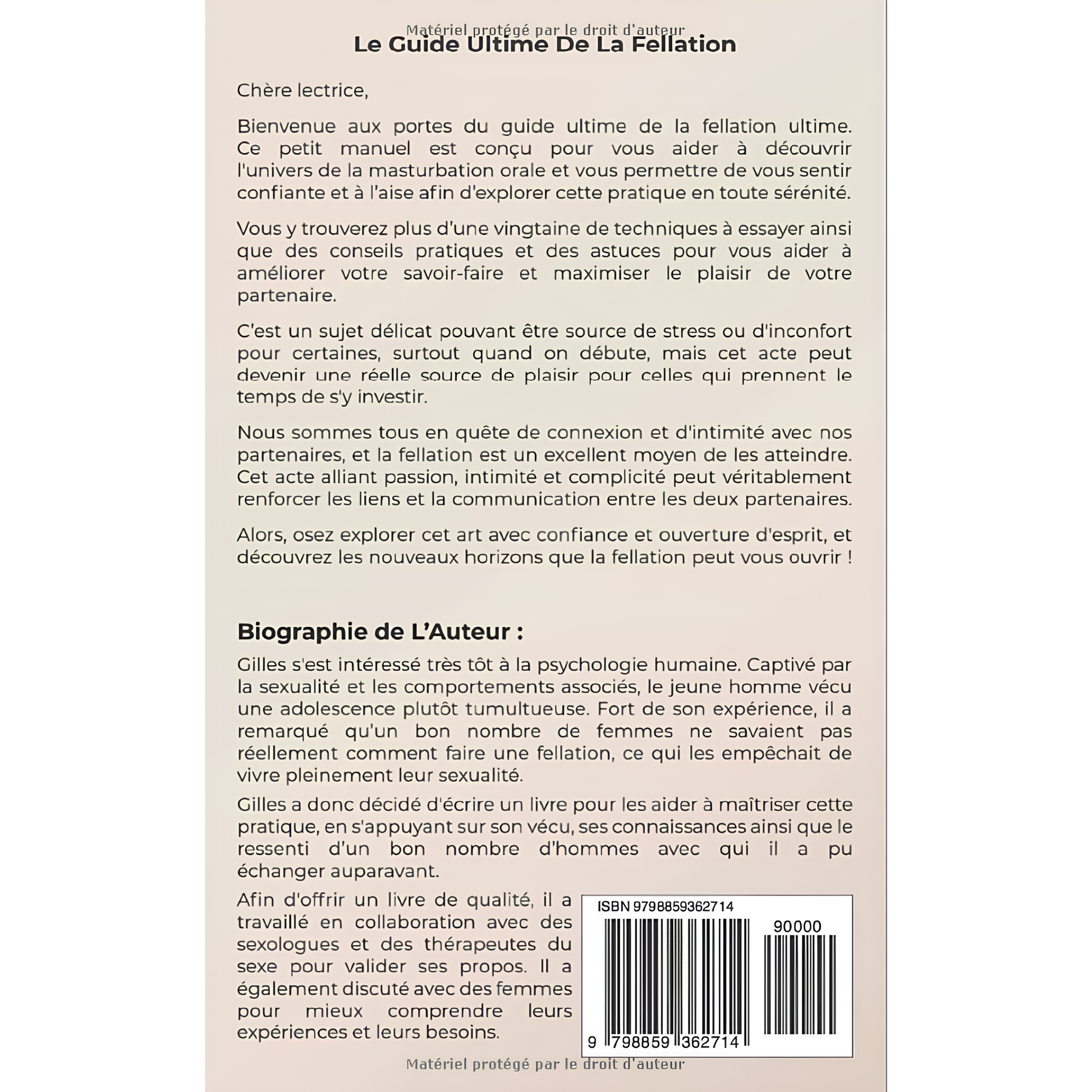 Guide ultime de la fellation - BLACKWOOD Gilles Ma boutique