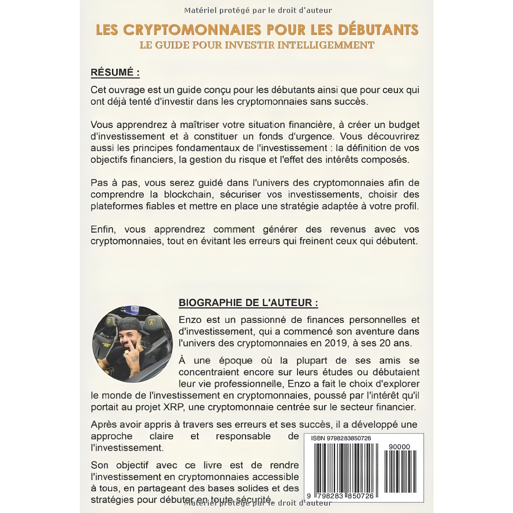Les cryptomonnaies pour les débutants - Enzo LAPLUME BOOKSOFEXPERTS - Les livres des meilleurs spécialistes francophones