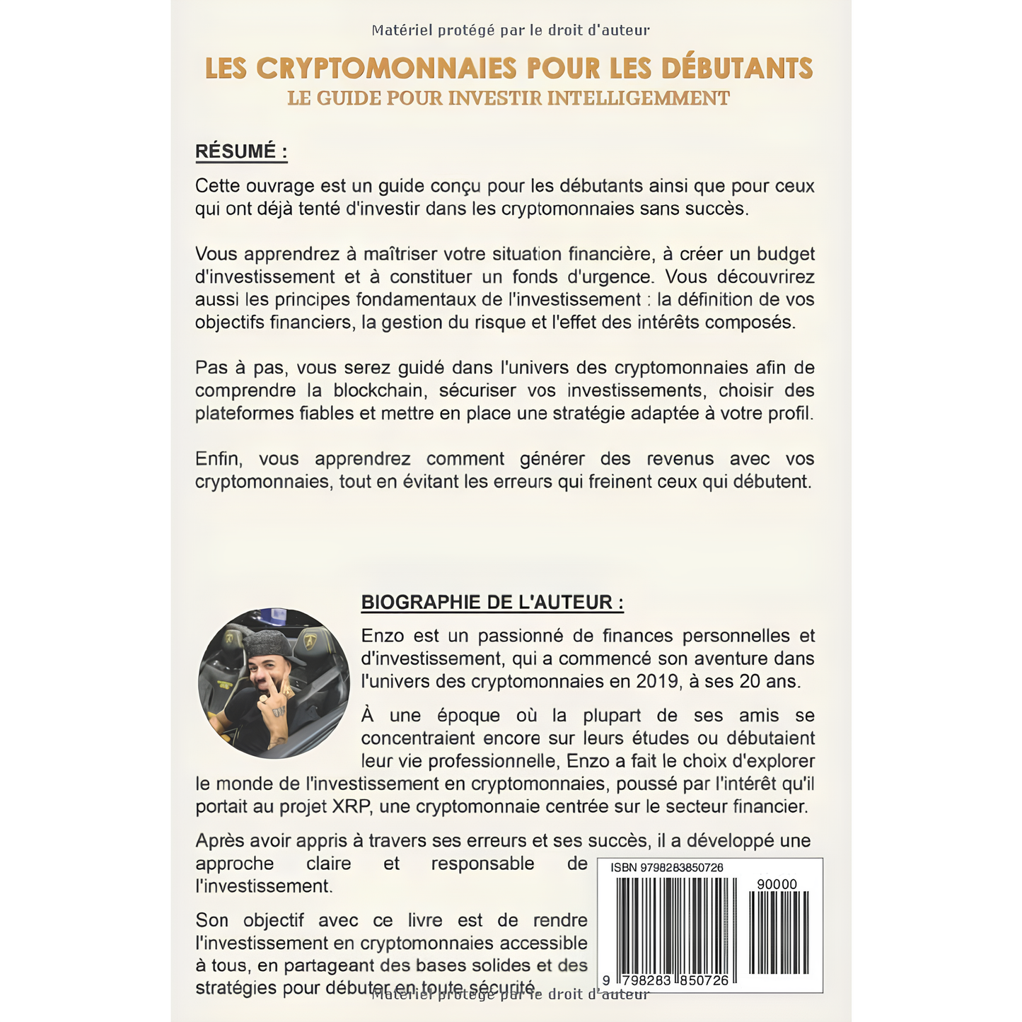 Les cryptomonnaies pour les débutants - Enzo LAPLUME BOOKSOFEXPERTS - Les livres des meilleurs spécialistes francophones
